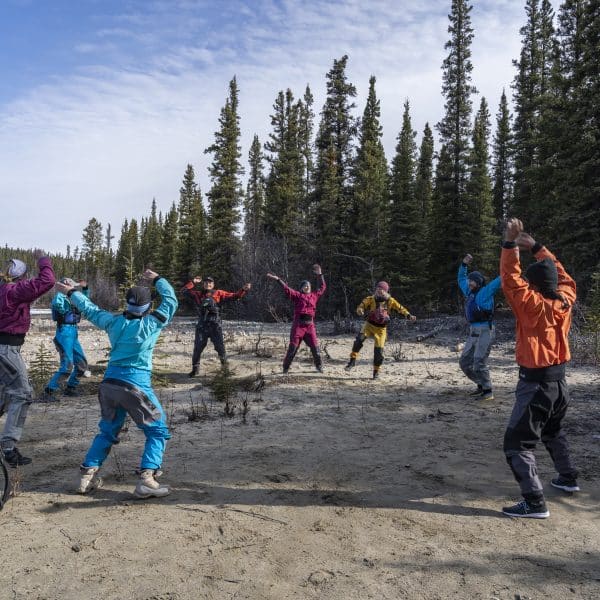 Canadian Outdoor Academy getting a morning warm up