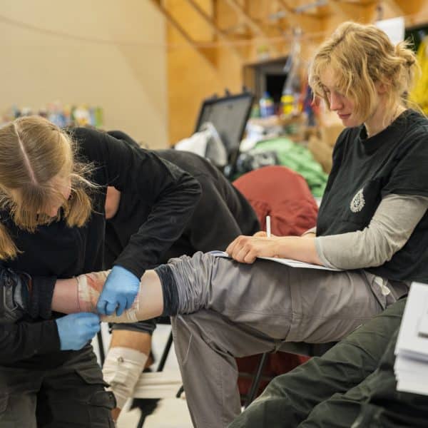 Canadian Outdoor Academy wilderness first aid course bandaging