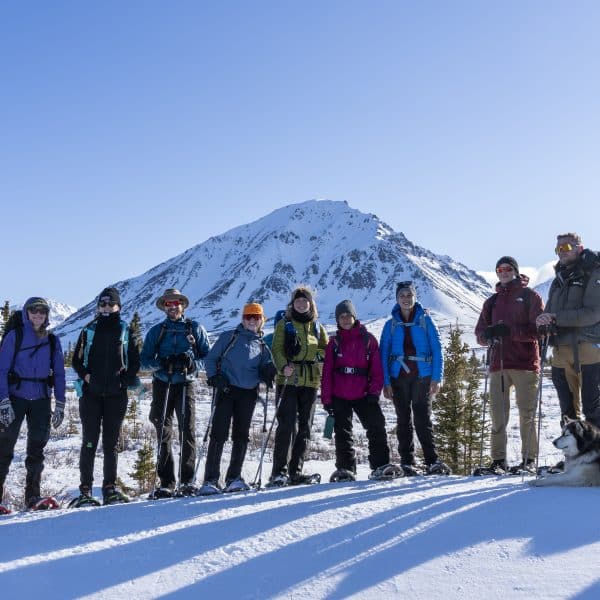 Canadian Outdoor Academy showsheing in Kluane Park